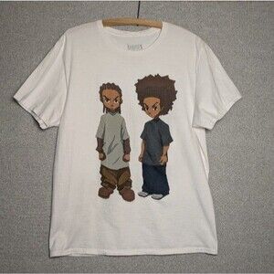 The Boondocks Riley Huey graphic t shirt Size Large Official Adult Swim 2019